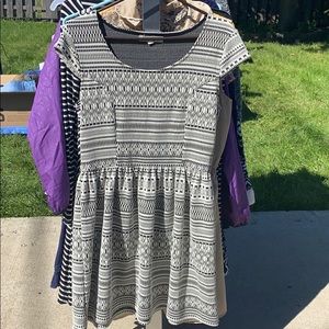 Blacks and white cocktail dress